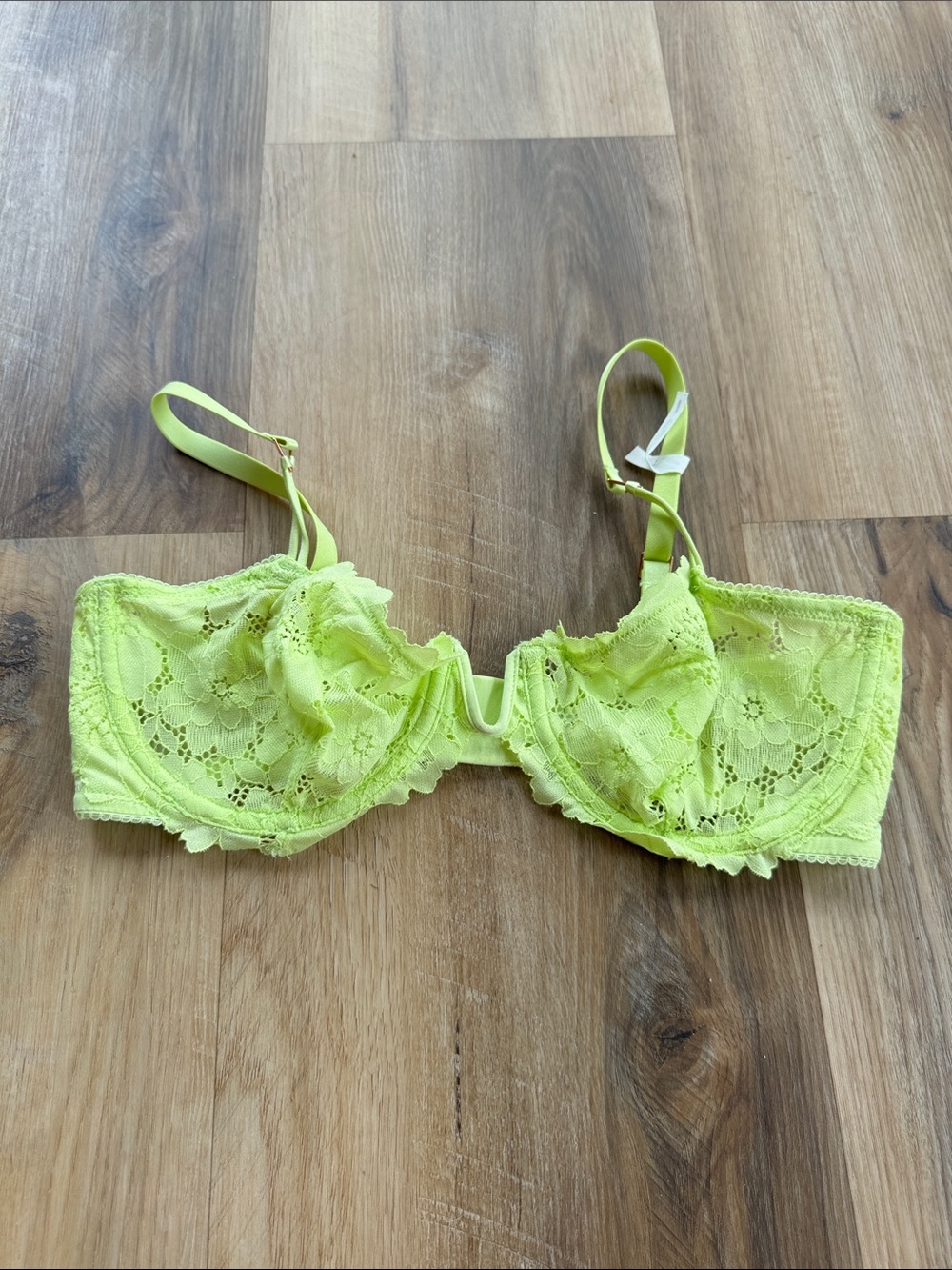aerie Lace Underwire Bra - Neon Lime